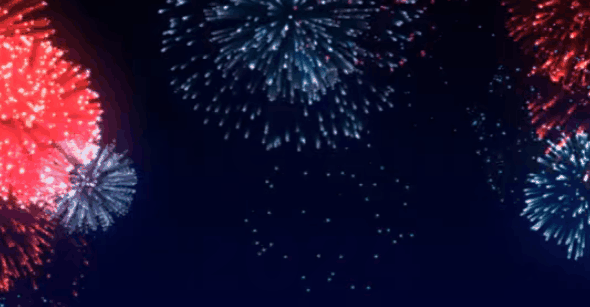 animation avec voeux lors des célébrations du réveillon du Nouvel An 2024